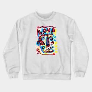 LOVE FACE Crewneck Sweatshirt